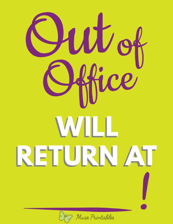 20 Out Of Office Sign Download Printable Pdfs 20 Out Of Office Sign Download Printable Pdfs