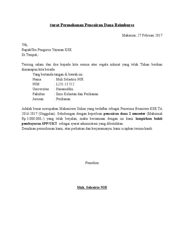 3 Contoh Surat Reimburse Berdasarkan Jenis Kompensasinya 3 Contoh Surat Reimburse Berdasarkan Jenis Kompensasinya
