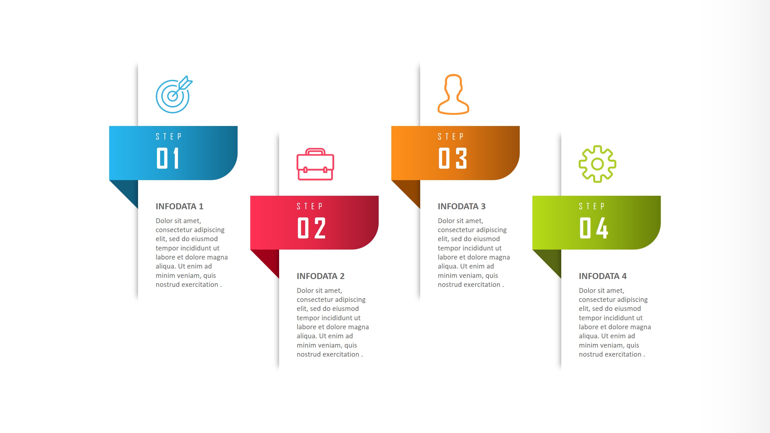 3 Step Infographic Powerpoint Template Ppt Slides