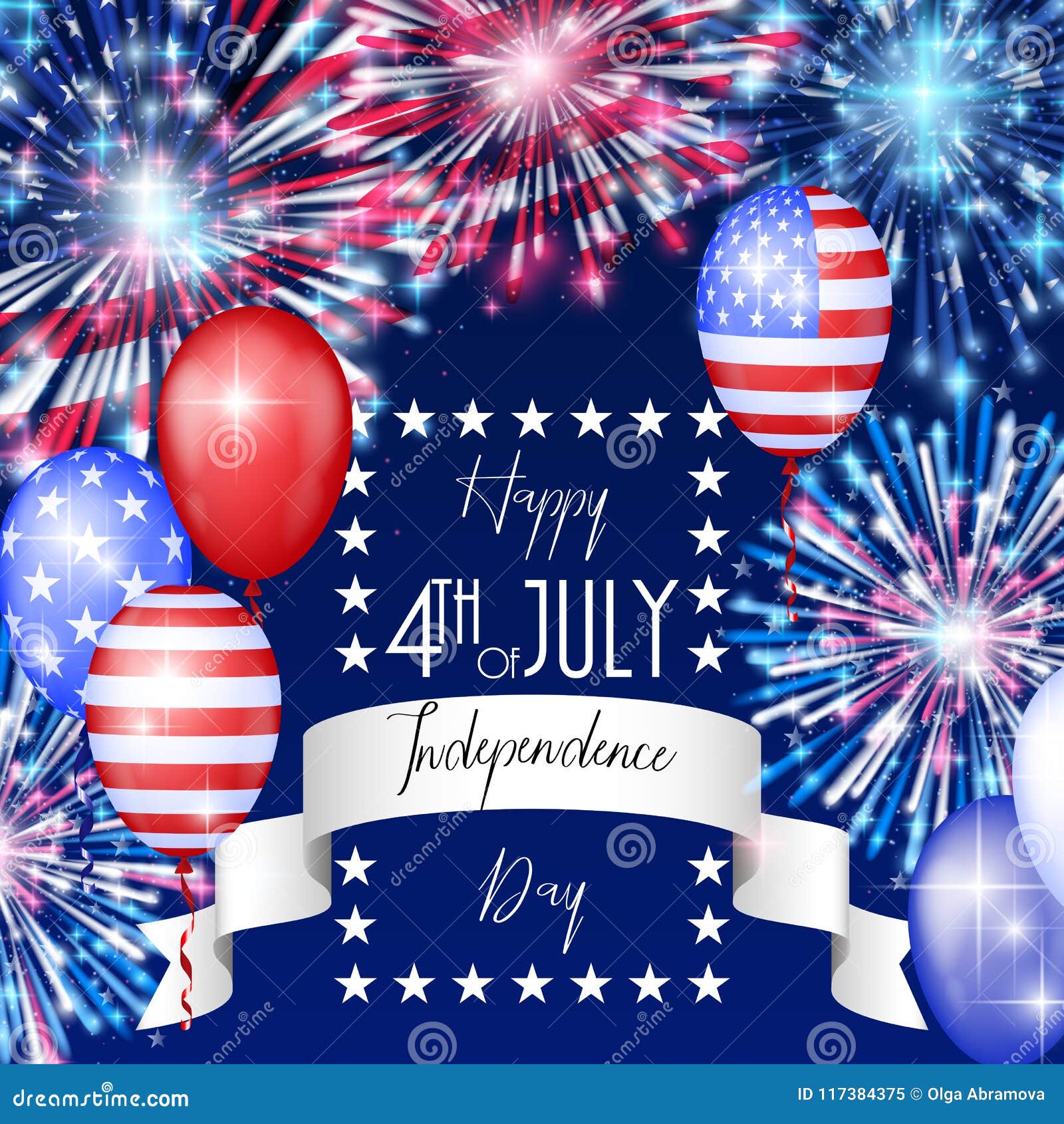 4Th Of July American Independence Day Celebration Background With Fire 4Th Of July American Independence Day Celebration Background With Fire