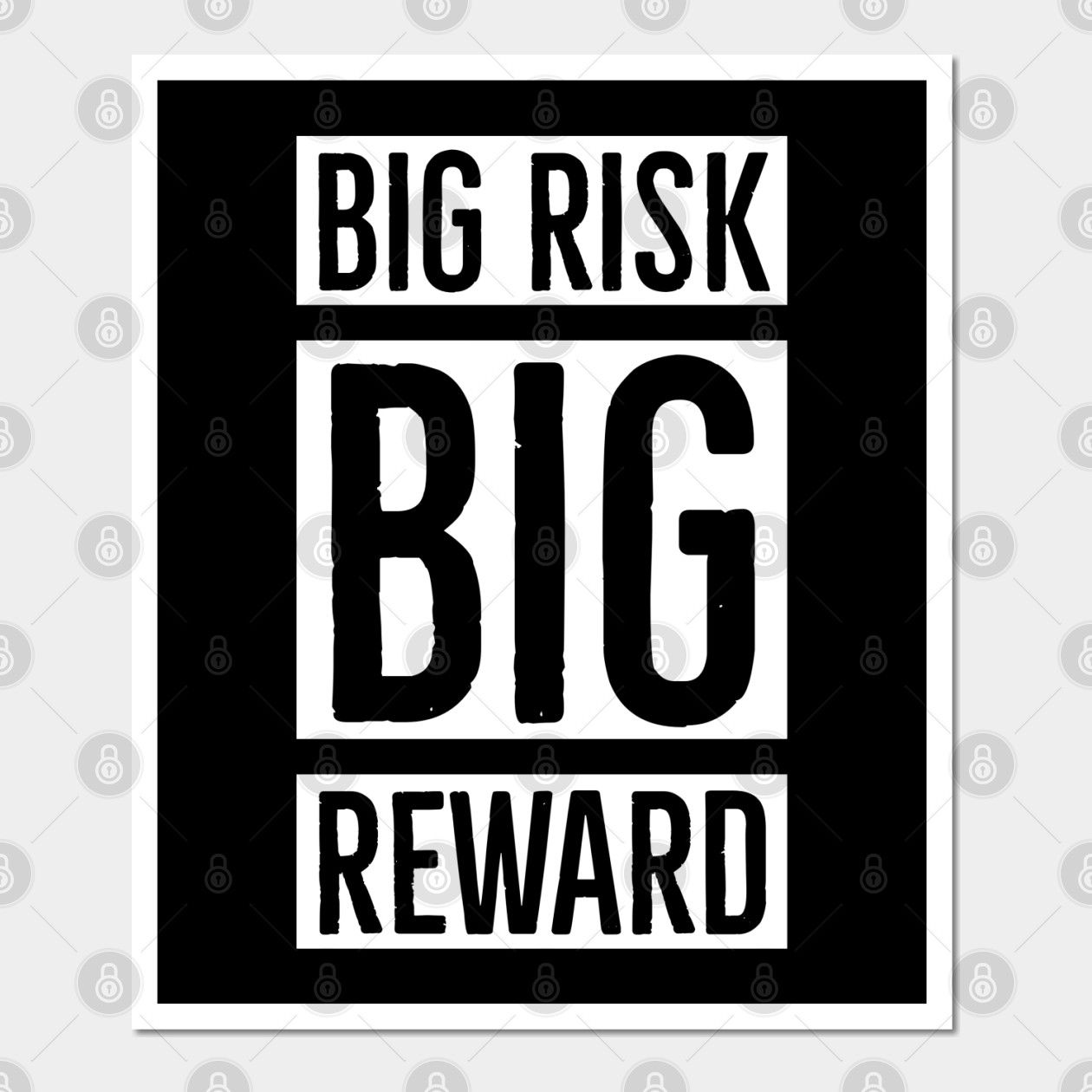 Big Risk Big Reward Inspirational Quote Design With White Text Big Risk Big Reward Inspirational Quote Design With White Text