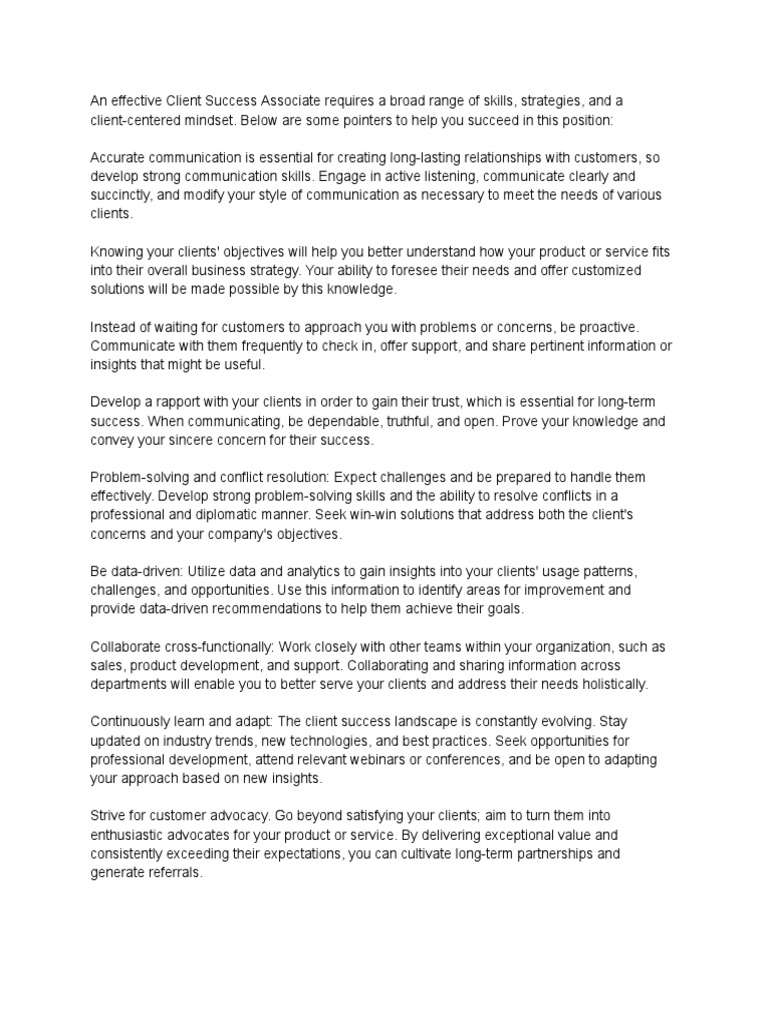 Client Success Associate Jobspresso Client Success Associate Jobspresso