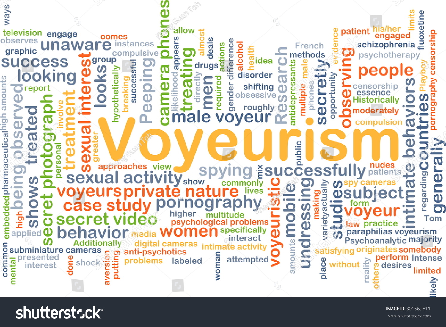 Concept Of Psychological Problems Or Voyeurism Stock Illustration Concept Of Psychological Problems Or Voyeurism Stock Illustration