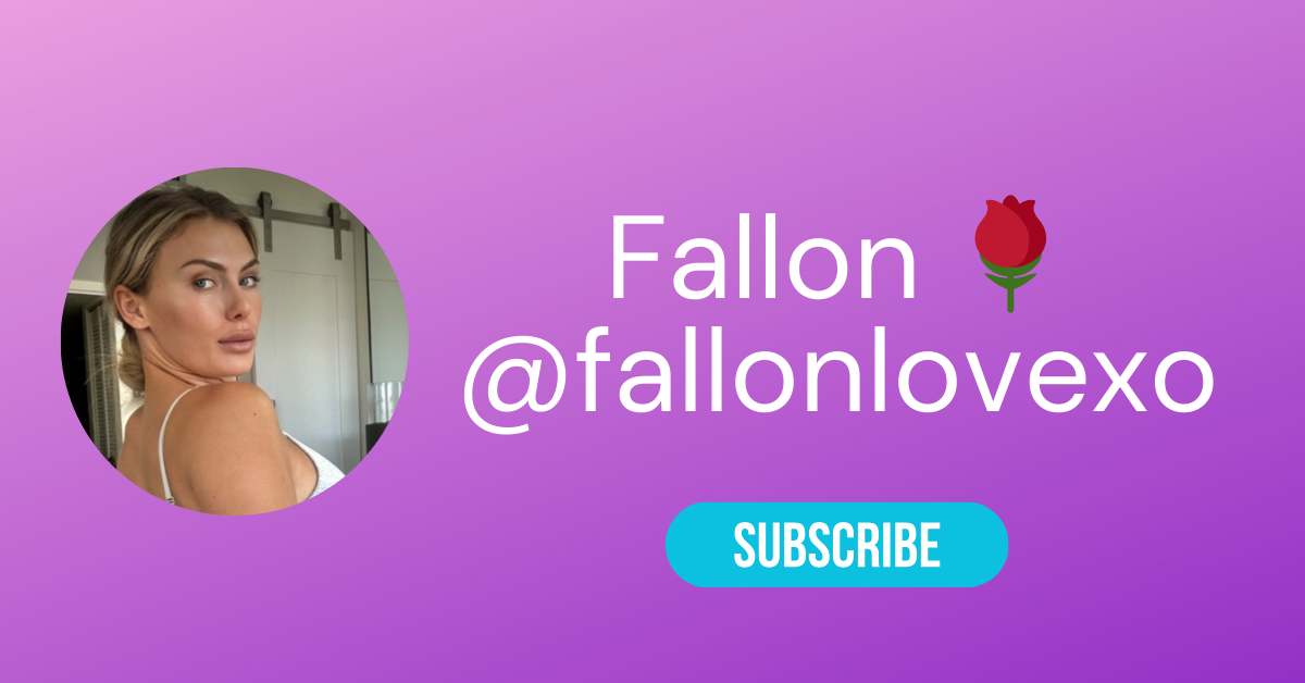 Fallonlovexo Onlyfans What Nobodys Telling You