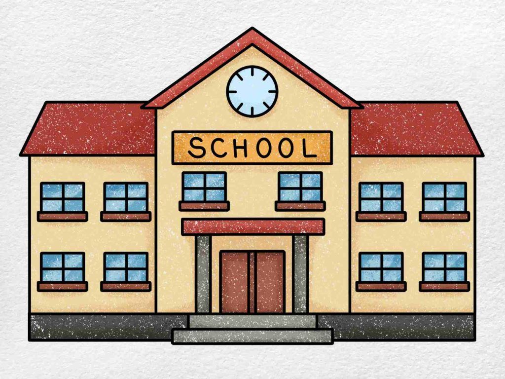 How To Draw A College Helloartsy How To Draw A College Helloartsy