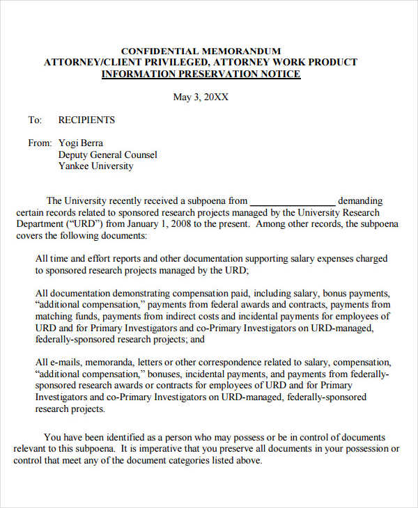 How To Write A Professional Memo