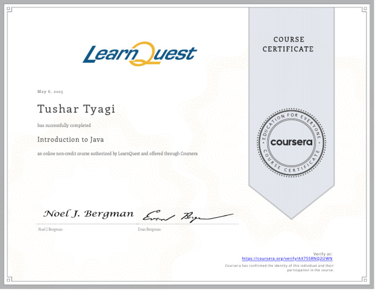 Java Coursera