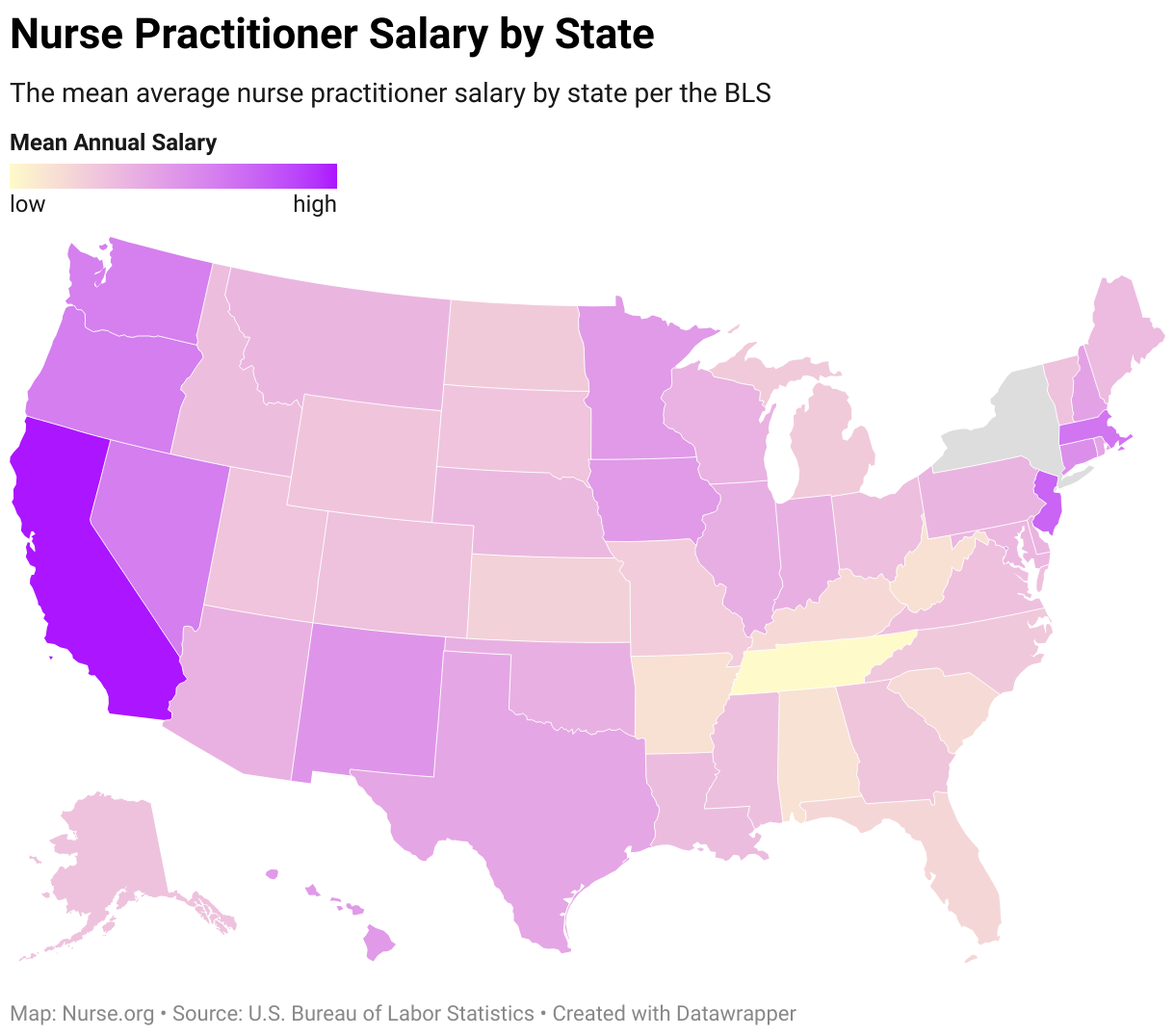 Nurse Practitioner Salaries By State Nursejournal Org Nurse Practitioner Salaries By State Nursejournal Org