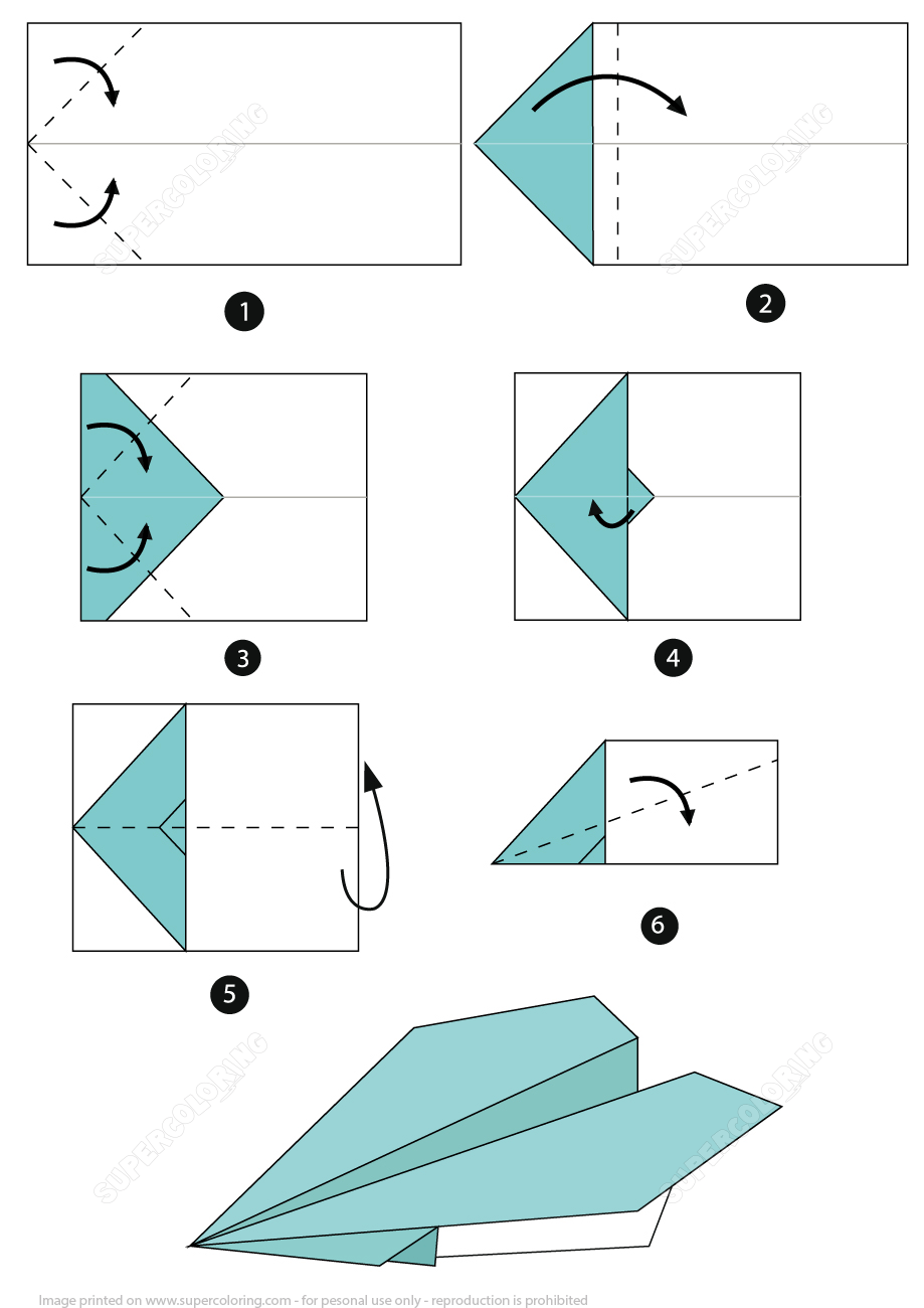 Paper Airplane Instructions Origami Graphic By Jiaridesigner Paper Airplane Instructions Origami Graphic By Jiaridesigner