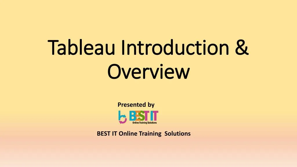 Ppt Tableau Introduction Amp Overview Powerpoint Presentation Free Ppt Tableau Introduction Amp Overview Powerpoint Presentation Free