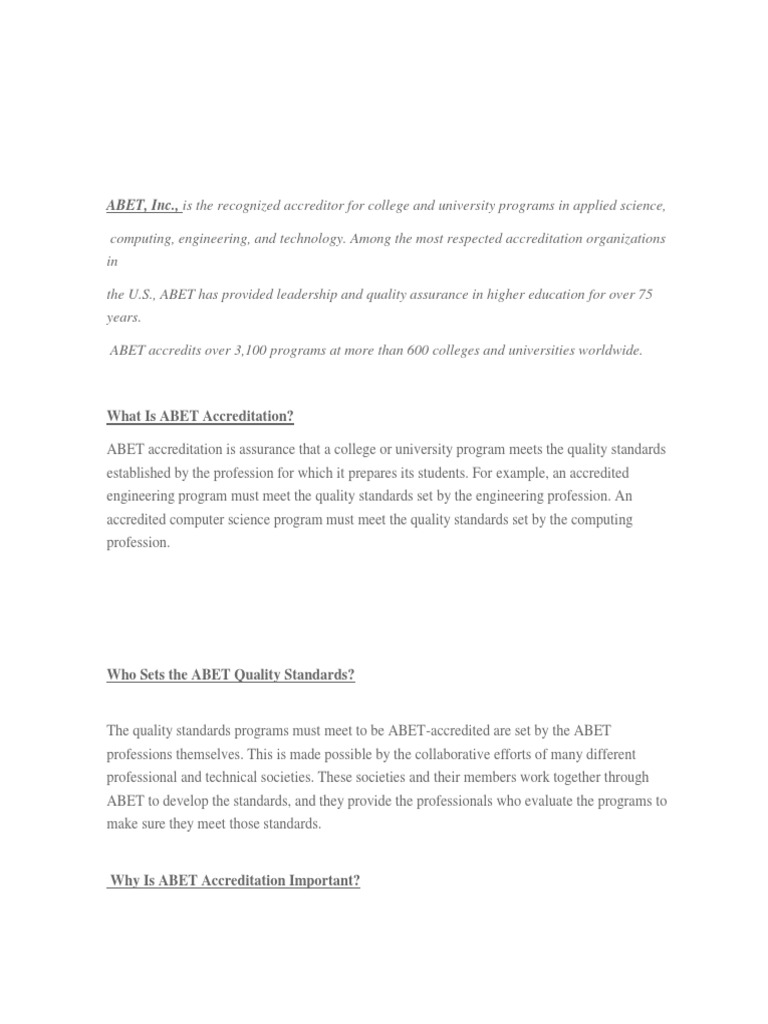 What Is Abet Inc